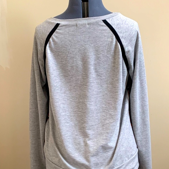 Rachel Roy Sweatshirt with Woven Front, Size L; gently used - Picture 3 of 3